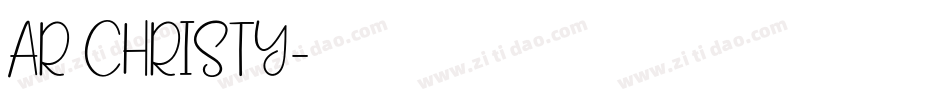 AR CHRISTY字体转换